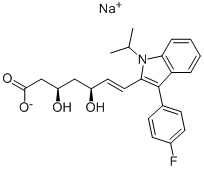 Fluvastatin sodium salt Structure