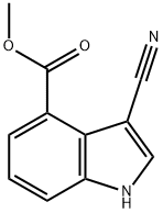 Methyl 3-cyanoindole-4-carboxylate Structure