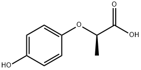 (R)-(+)-2-(4-Hydroxyphenoxy)propionic acid Structure