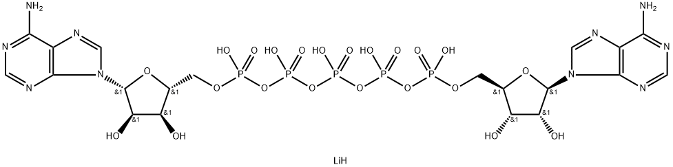 P1,P5-DI(ADENOSINE-5'-)PENTAPHOSPHATE, TRILITHIUM SALT Structure