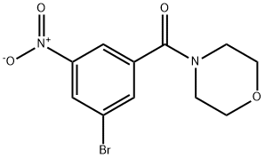 (3-Bromo-5-nitrophenyl)(morpholino)methanone Structure