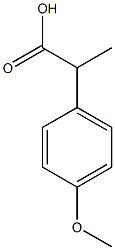 2-(4-methoxyphenyl)propanoic acid Structure