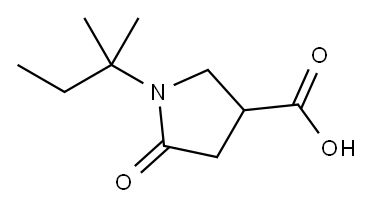 1-(1,1-dimethylpropyl)-5-oxopyrrolidine-3-carboxylic acid Structure