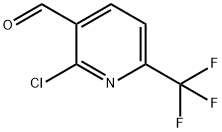 2-CHLORO-6-(TRIFLUOROMETHYL)NICOTINALDEHYDE Structure