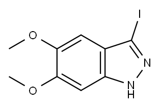 3-Iodo-5,6-dimethoxy-1H-indazole Structure