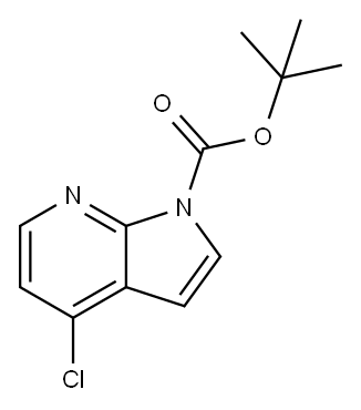 1H-PYRROLO[2,3-B]PYRIDINE-1-CARBOXYLIC ACID,4-CHLORO-, 1,1-DIMETHYLETHYL ESTER Structure
