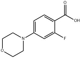 2-FLUORO-4-MORPHOLINOBENZOIC ACID Structure