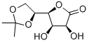 5,6-O-Isopropylidene-L-gulonic acid-1,4-lactone Structure