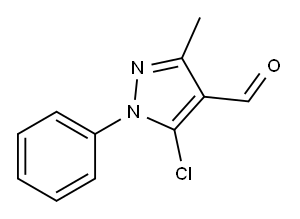 5-CHLORO-3-METHYL-1-PHENYL-1H-PYRAZOLE-4-CARBALDEHYDE Structure