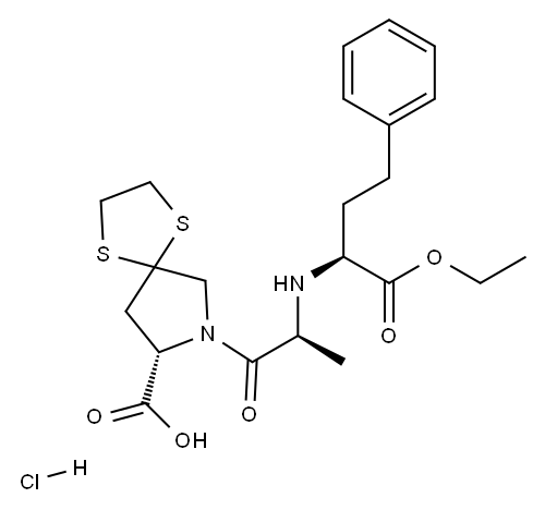 Spirapril hydrochloride Structure