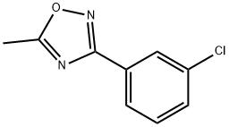 1,2,4-Oxadiazole, 3-(3-chlorophenyl)-5-Methyl- Structure