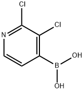 2,3-dichloro-4-pyridineboronic acid Structure