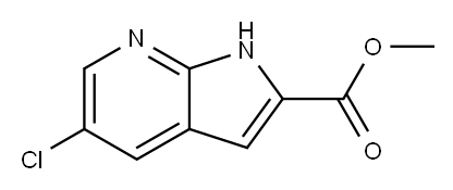 methyl 5-chloro-1H-pyrrolo[2,3-b]pyridine-2-carboxylate Structure