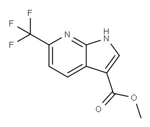 METHYL 6-(TRIFLUOROMETHYL)-1H-PYRROLO[2,3-B]PYRIDINE-3-CARBOXYLATE Structure