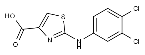 2-(3,4-dichloroanilino)-1,3-thiazole-4-carboxylic acid Structure