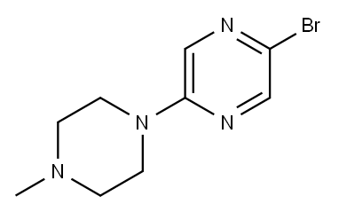 2-BROMO-5-(4-METHYLPIPERAZIN-1-YL)PYRAZINE Structure