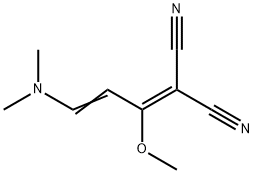 2-[3-(DIMETHYLAMINO)-1-METHOXY-2-PROPENYLIDENE]MALONONITRILE Structure
