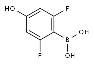 2,6-Difluoro-4-hydroxybenzeneboronic acid Structure