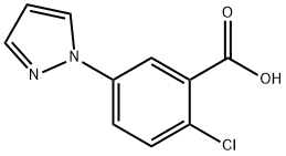 2-CHLORO-5-(1H-PYRAZOL-1-YL)BENZOIC ACID Structure