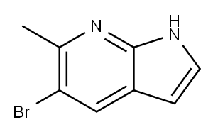 1H-Pyrrolo[2,3-b]pyridine, 5-bromo-6-methyl- Structure