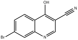 3-Quinolinecarbonitrile, 7-broMo-4-hydroxy- Structure