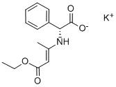 Potassium (R)-[(3-ethoxy-1-methyl-3-oxoprop-1-enyl)amino]phenylacetate Structure