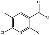 2,6-DICHLORO-5-FLUORONICOTINOYL CHLORIDE Structure