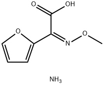 (Z)-2-Methoxyimino-2-(furyl-2-yl) acetic acid ammonium salt Structure
