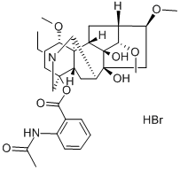 LAPPACONITINE HYDROBROMIDE Structure