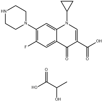 Ciprofloxacin lactate  Structure