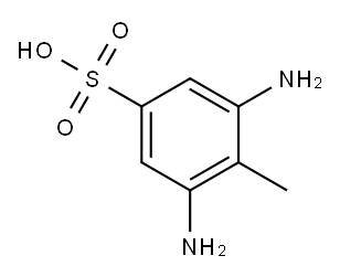 2,6-Diaminotoluene-4-sulfonic acid Structure