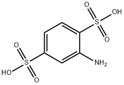 2-Amino-1,4-benzenedisulfonic acid Structure