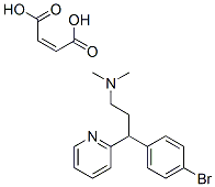 Brompheniramine hydrogen maleate Structure