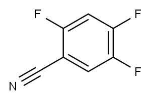 2,4,5-Trifluorobenzonitrile Structure
