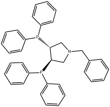 (+)-(3R,4R)-BIS(DIPHENYLPHOSPHINO)-1-BENZYLPYRROLIDINE Structure