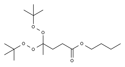 Butyl 4,4-bis(tert-butyldioxy)valerate Structure