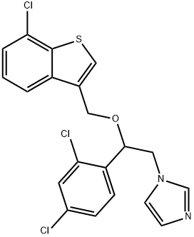 Sertaconazole nitrate Structure