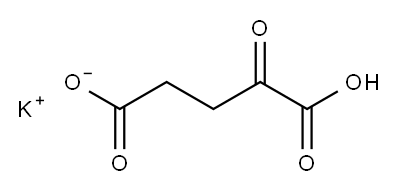 Potassium hydrogen 2-oxoglutarate Structure