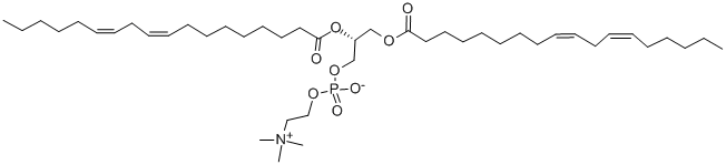 1,2-DILINOLEOYL-SN-GLYCERO-3-PHOSPHOCHOLINE Structure