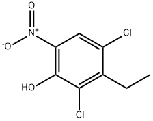 2,4-Dichloro-3-ethyl-6-nitrophenol Structure