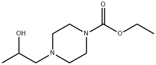 4-(2-HYDROXYPROPYL)PIPERAZINE-1-CARBOXYLIC ACID ETHYL ESTER Structure