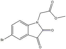 methyl 2-(5-bromo-2,3-dioxo-2,3-dihydro-1H-indol-1-yl)acetate Structure