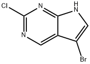 5-Bromo-2-chloro-7H-pyrrolo[2,3-d]pyrimidine Structure