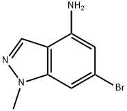 6-Bromo-1-methyl-1H-indazol-4-amine Structure