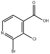 2-bromo-3-chloroisonicotinic acid Structure