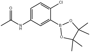 N-(4-Chloro-3-(4,4,5,5-tetramethyl-1,3,2-dioxaborolan-2-yl)phenyl)acetamide Structure