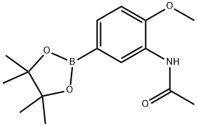 N-(2-Methoxy-5-(4,4,5,5-tetramethyl-1,3,2-dioxaborolan-2-yl)phenyl)acetamide Structure