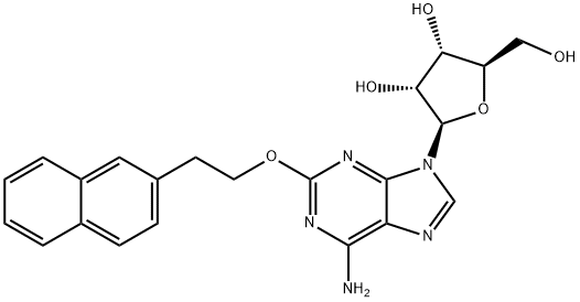 2-[2-(2-Naphthalenyl)ethoxy]adenosine Structure