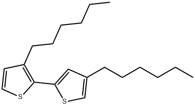 3,4'-Dihexyl-2,2'-bithiophene Structure