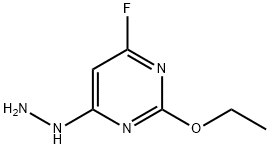 2-Ethoxy-4-fluoro-6-hydrazinopyrimidine Structure